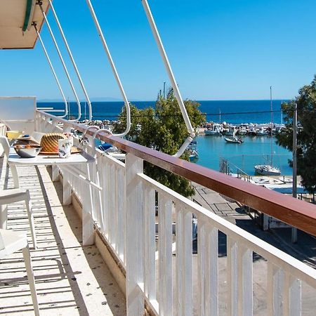 Lavish & Spacious Apt With Stunning Seaview, 10 Min Ath Airport Artemida  Esterno foto
