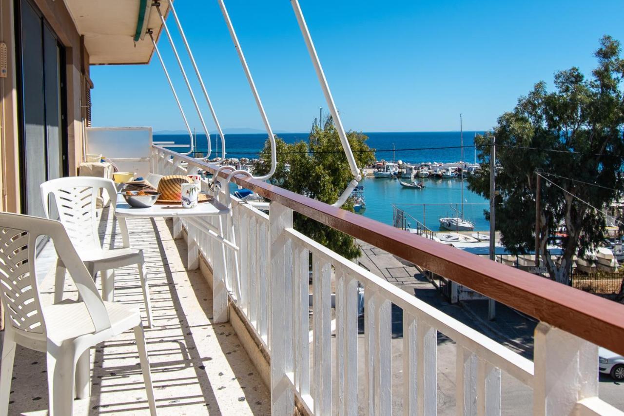 Lavish & Spacious Apt With Stunning Seaview, 10 Min Ath Airport Artemida  Esterno foto